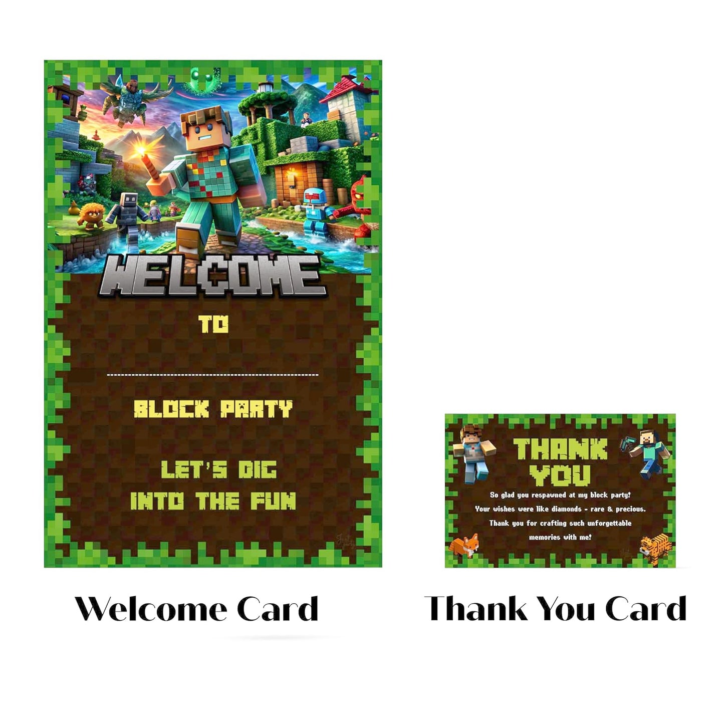 Just Party Mining Theme Party Decoration - 37 pcs Happy Birthday Decoration Kit for Kids