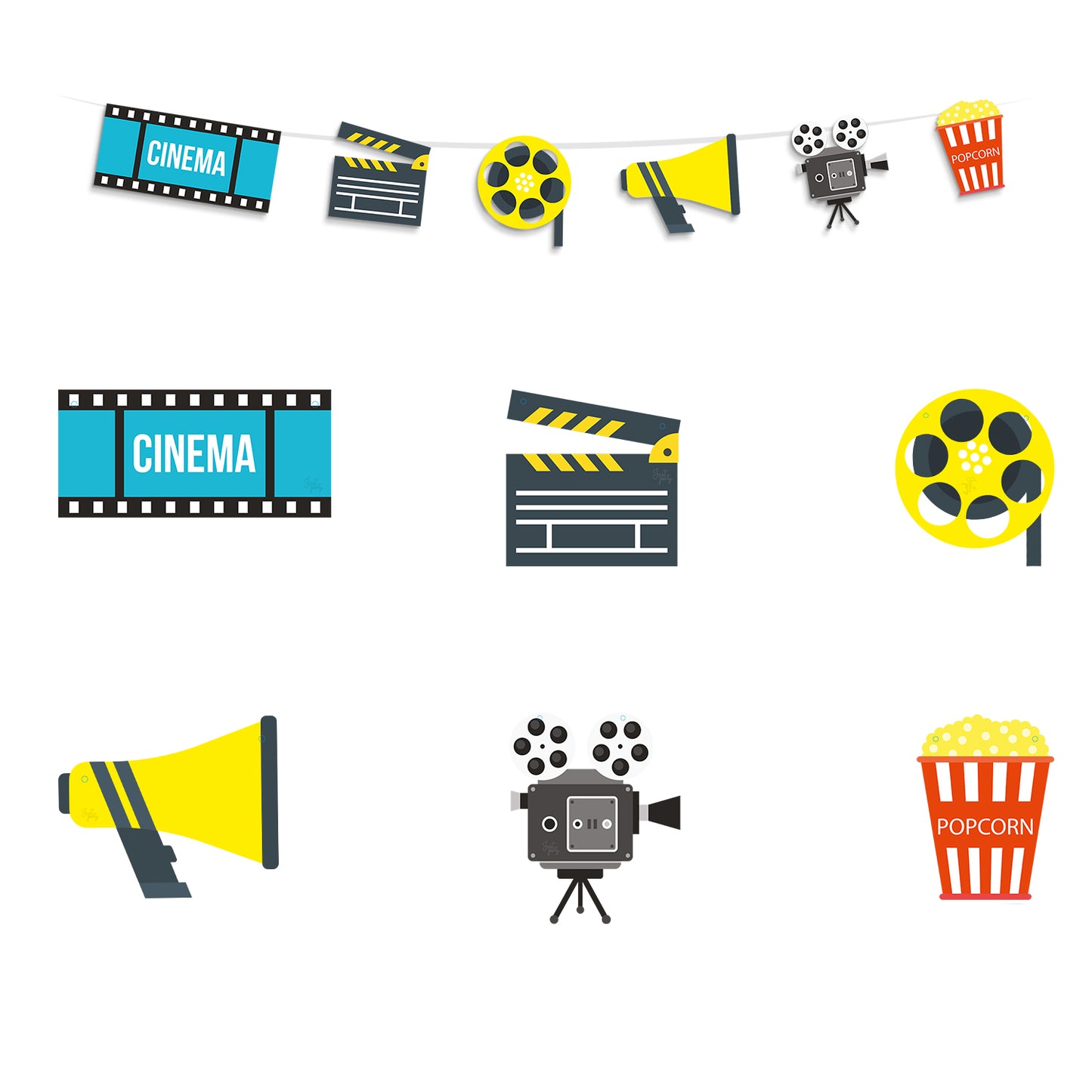 Just Party Bollywood Movie Night Theme Banner