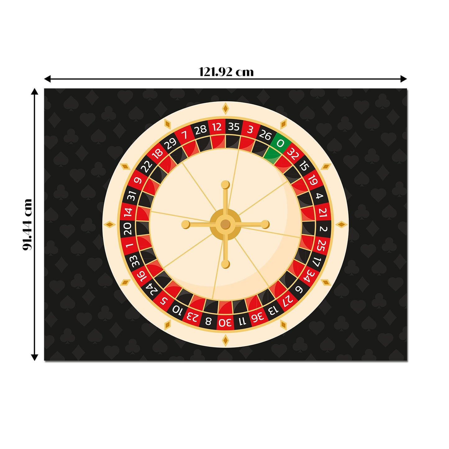 Just Party Casino Theme Backdrop Curtain for Birthday