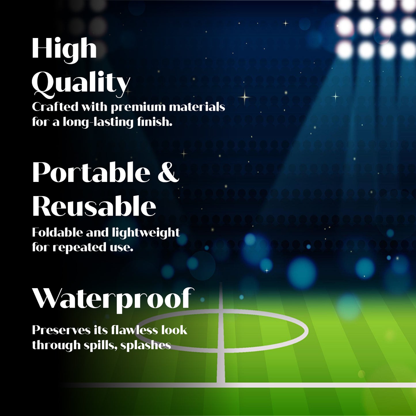 Just Party Football Theme Backdrop Curtain for Birthday