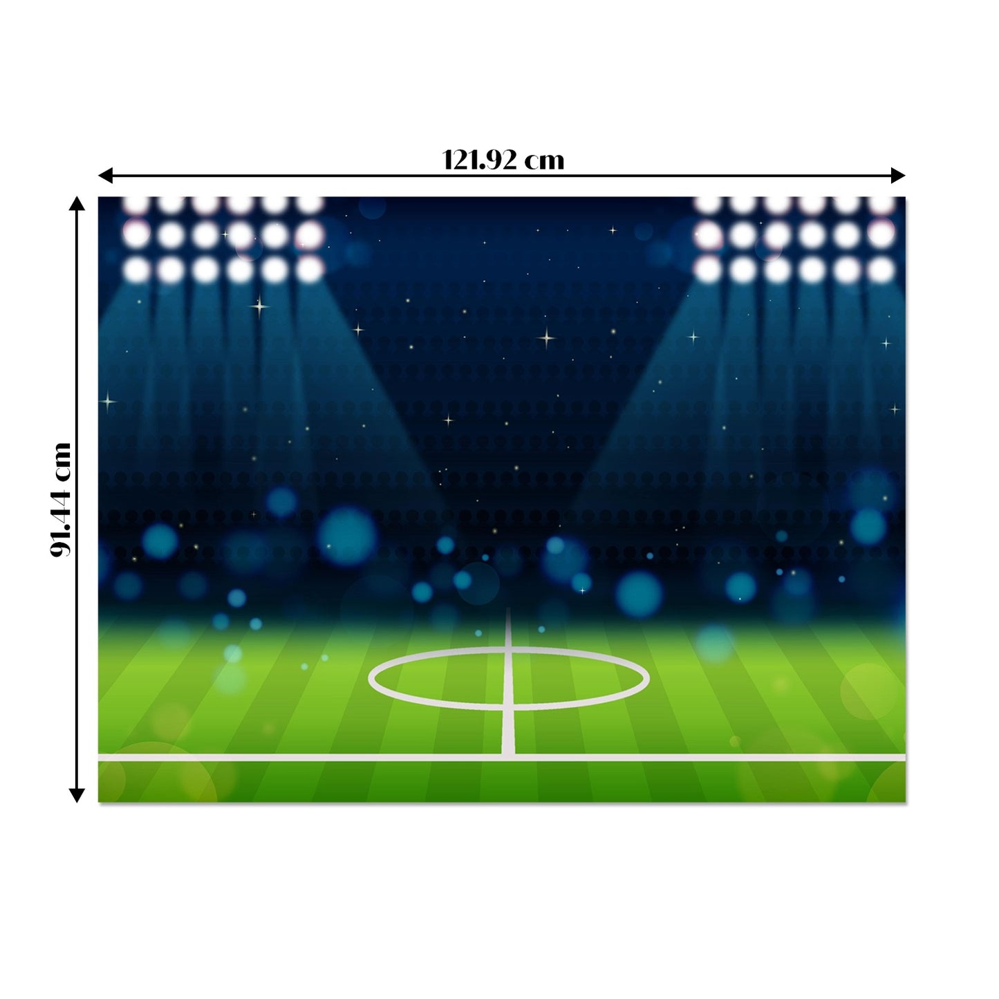 Just Party Football Theme Backdrop Curtain for Birthday