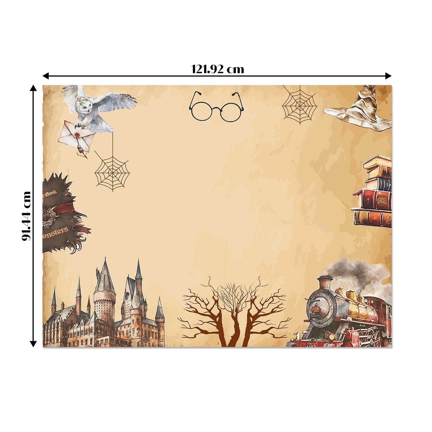 Just Party Wizard Theme Backdrop Curtain for Birthday