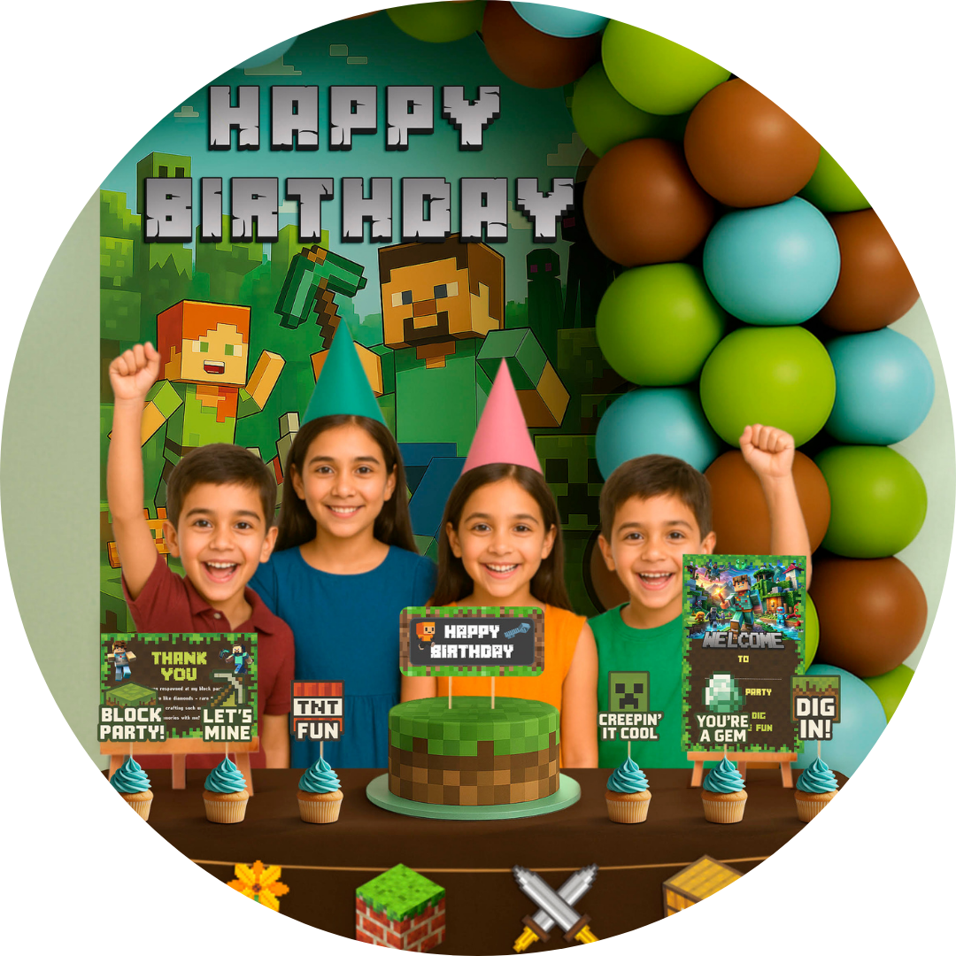 Mining Theme Birthday Decoration