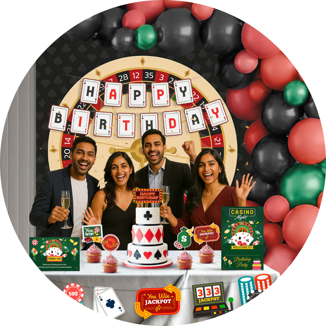 Casino Theme Birthday Decoration