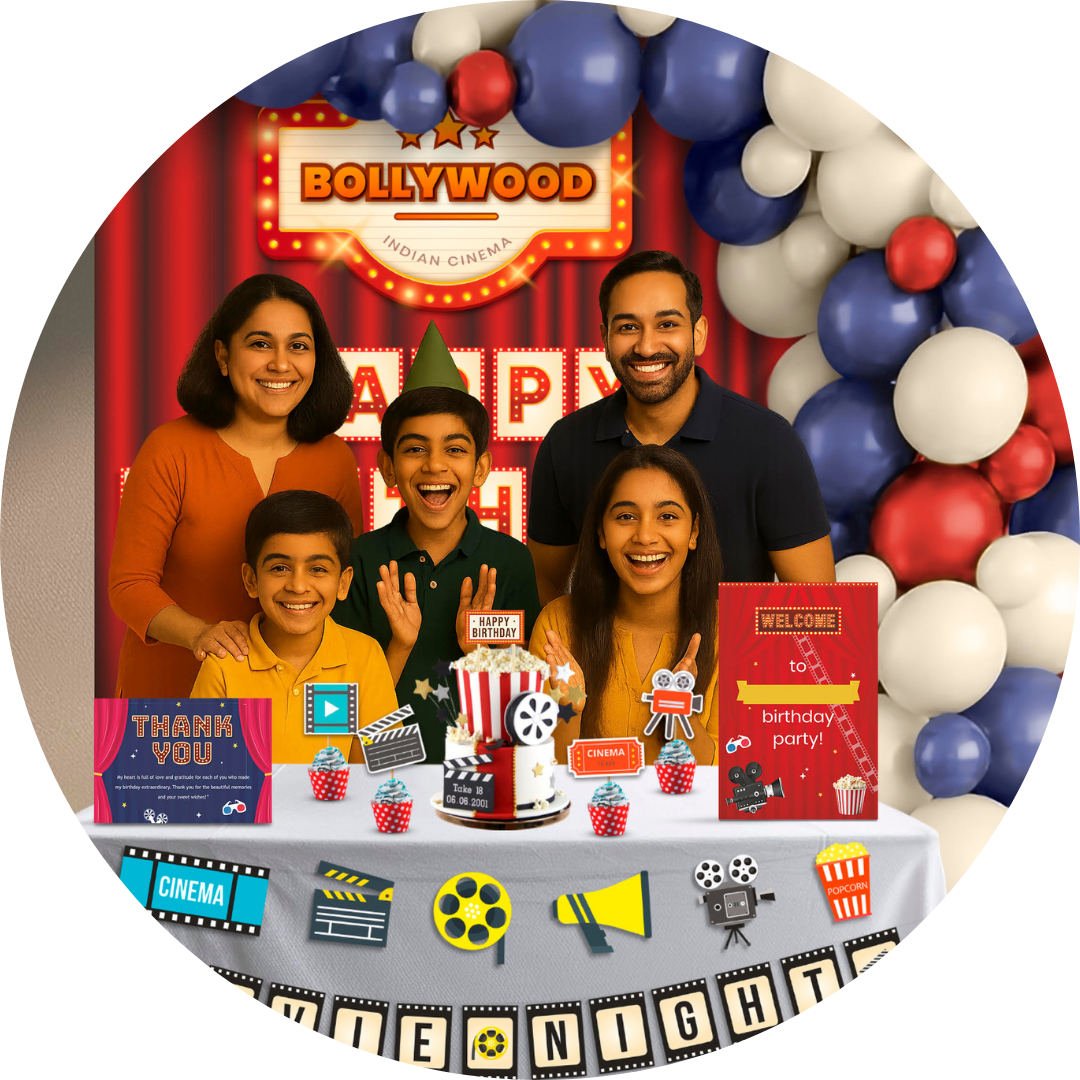 Movie Night Birthday Decoration