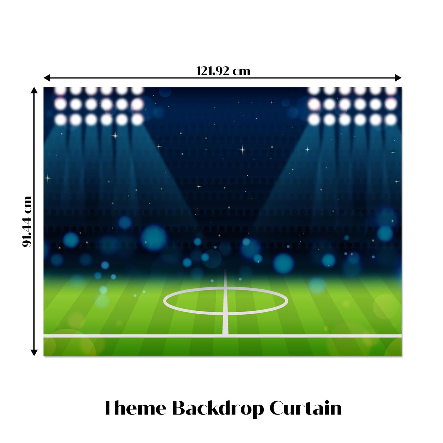 Just Party Football Theme Party Decoration - 100 pcs Happy Birthday Decoration Kit for Kids