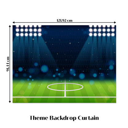 Just Party Football Theme Party Decoration - 100 pcs Happy Birthday Decoration Kit for Kids
