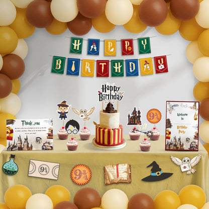 Just Party Magical Boy Theme Party Decoration - 99 pcs Happy Birthday Decoration Kit for Kids