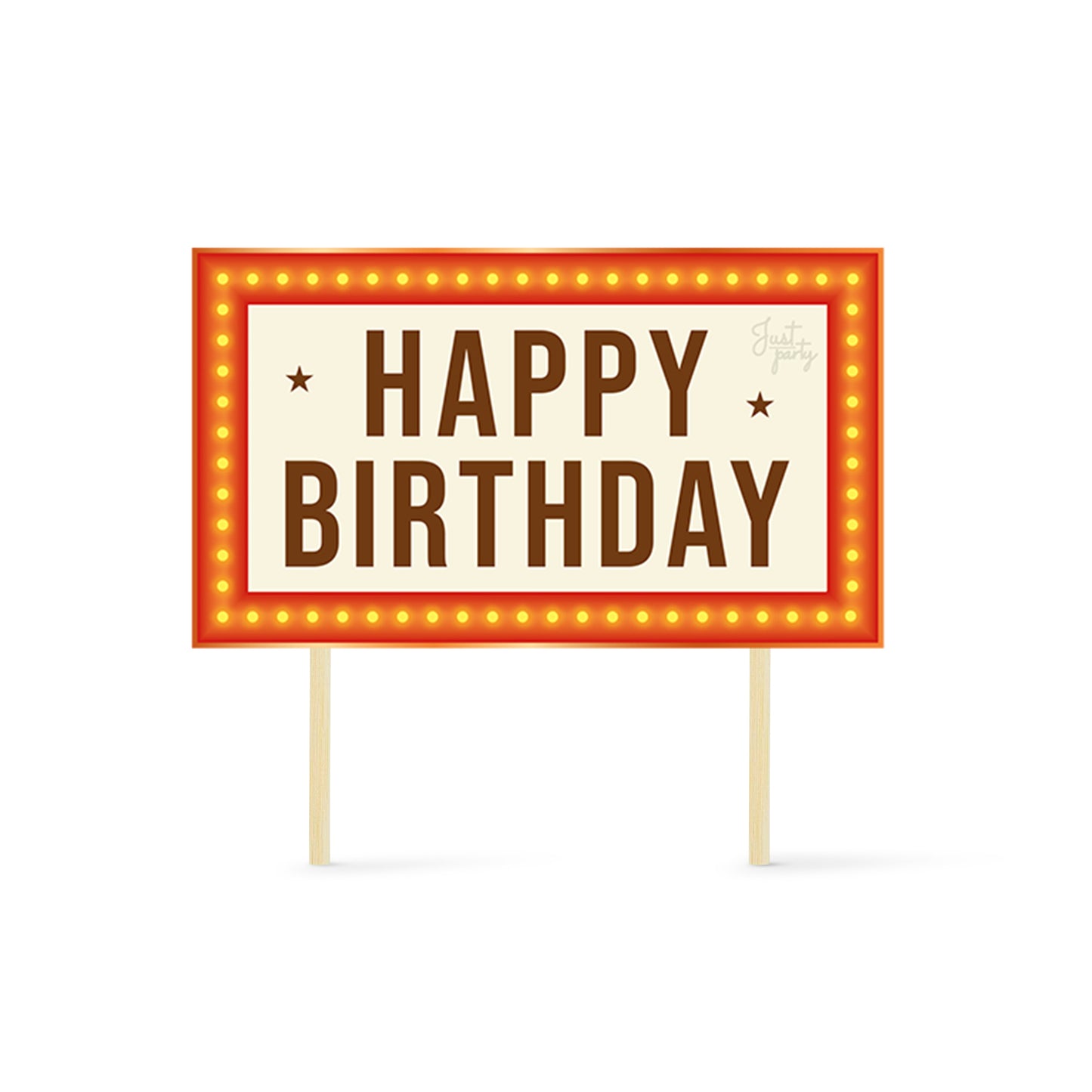 Just Party Bollywood Movie Night Theme Cake Topper & Photo Props / Muffin Toppers