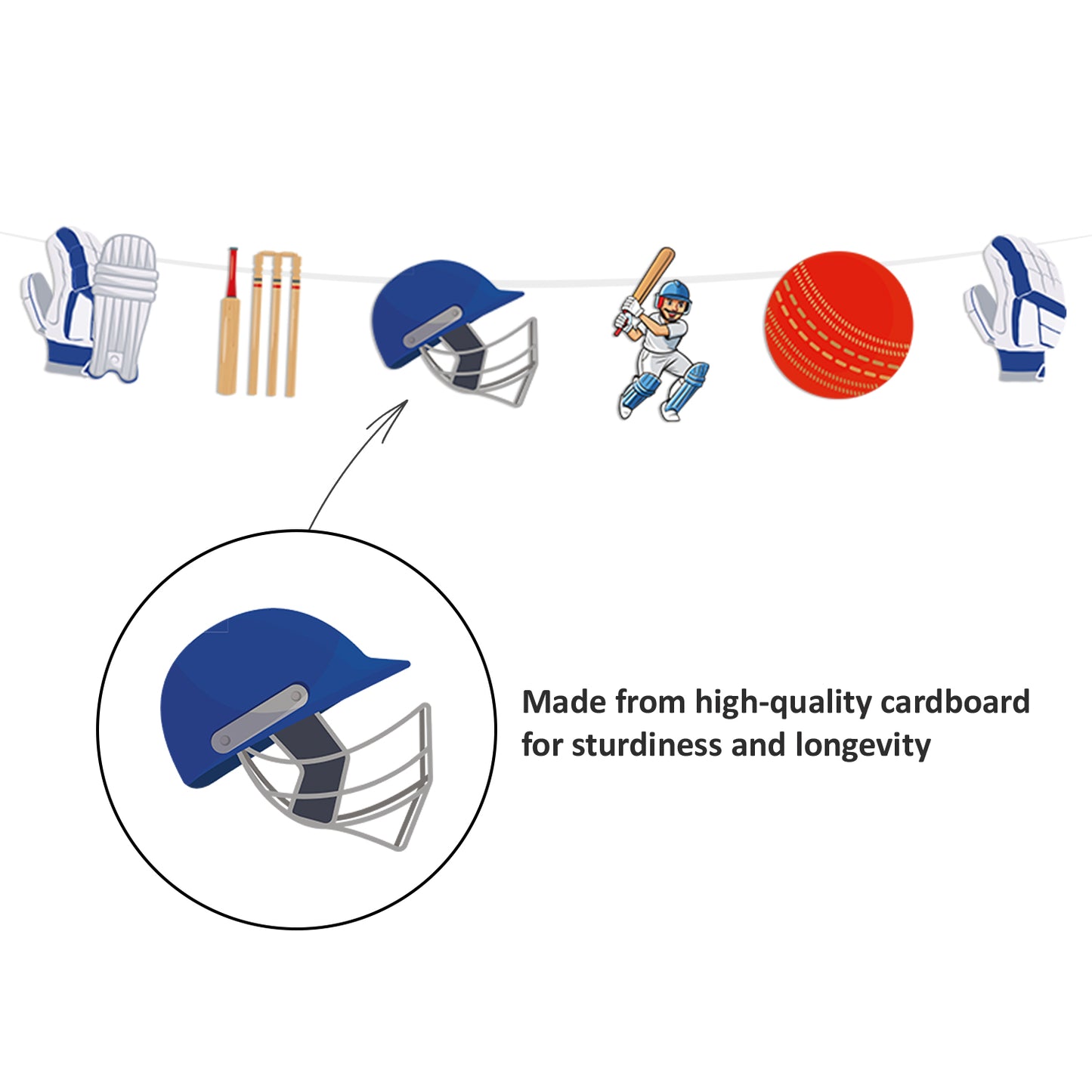 Just Party Cricket Theme Banner