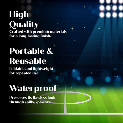 Just Party Football Theme Backdrop Curtain for Birthday
