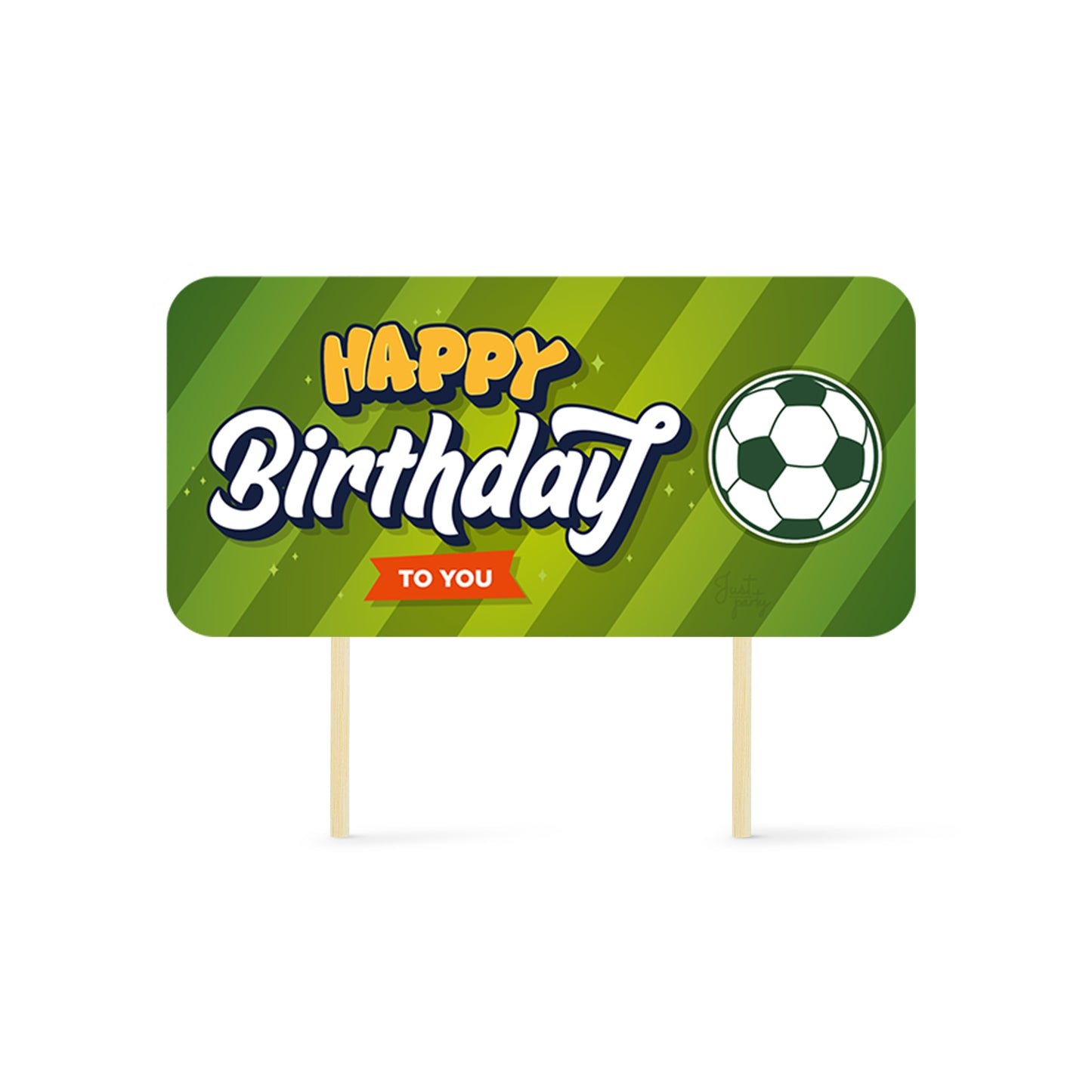 Just Party Football Theme Cake Topper & Photo Props / Muffin Toppers