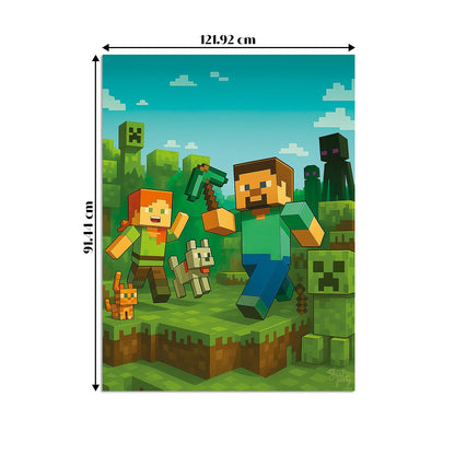 Just Party Mining Theme Backdrop Curtain for Birthday