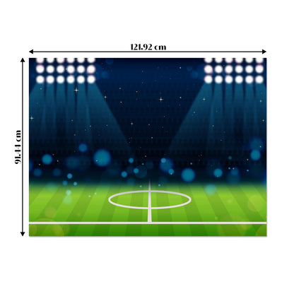 Just Party Football Theme Backdrop Curtain for Birthday