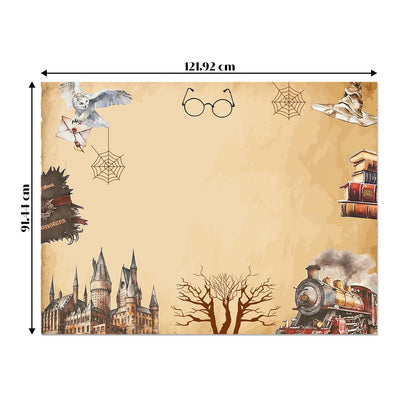 Just Party Wizard Theme Backdrop Curtain for Birthday