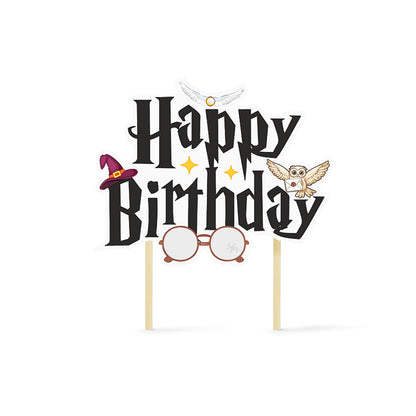 Just Party Wizard Theme Cake Topper & Photo Props / Muffin Toppers